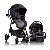 New $688 Evenflo Pivot Travel System(Black Grey)