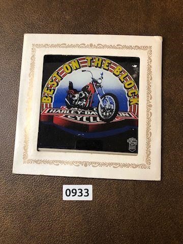 Harley Davidson Glass Art as picture