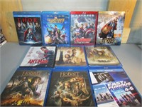 Lot of 10 Blu-Ray' Movies, Varying Genres