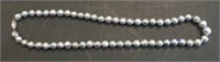 14kt Gold Clasp Silver Fresh Water Pearl Necklace