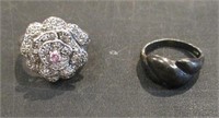 (2) Sterling Silver Rings