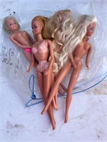 Lot of Vintage Barbie Dolls