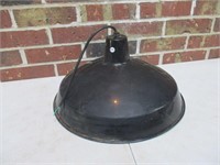 Black Enamel 16" Light Fixture