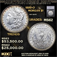 ***Auction Highlight*** 1895-o Morgan Dollar 1 Gra
