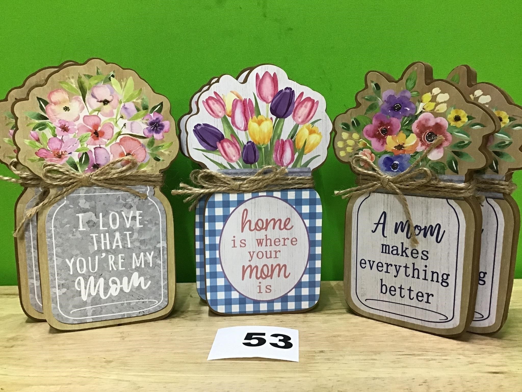 Moms Are The Best lot of 8 wooden signs