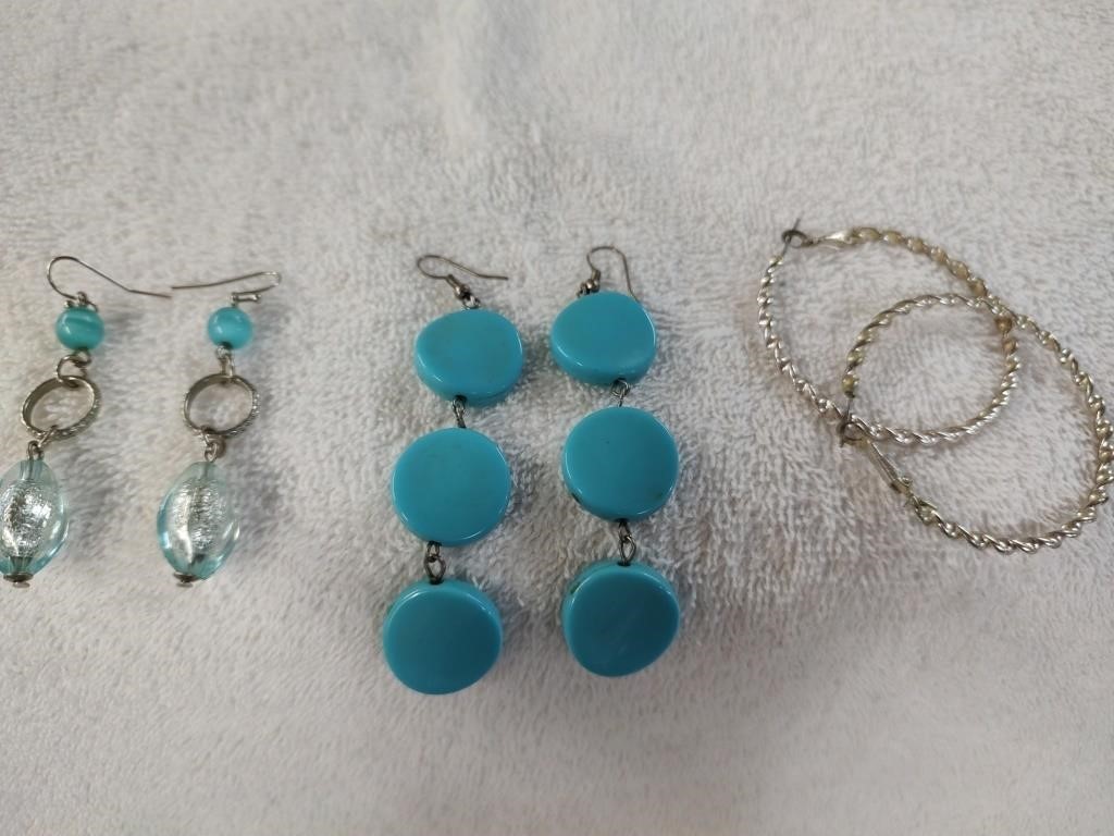 Earrings Galore - 3 Pair - New