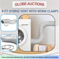 8-FT HYBRID VENT WITH WORM CLAMPS