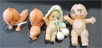 Group of Vintage Plastic Kewpie Dolls