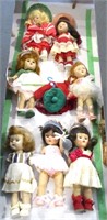 Group of Vintage Ginny Dolls & Misc