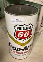 Phillips 66 Trop Artic metal trash can