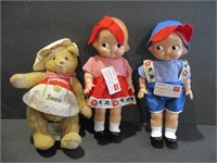 Vintage Cambell Soup Kid's & Bear Dolls