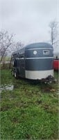 1991 Corn Pro Bumper pull livestock trailer