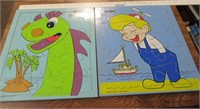 Vintage Beany & Cecil Wood Puzzles