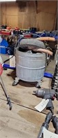 Metal Wash Bucket and Wheels