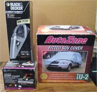 Car Charger, Vacuum, SUV Car Cover