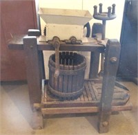 Large Antique Primitive Fruit Press