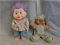 2 1991 Troll Dolls