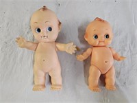 2 Vintage Vinyl Kewpie Squeeky Dolls