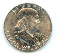 1963-D Franklin Half Dollar - AU
