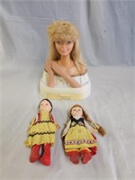 Vintage Ginny Dolls, Barbie Head/Bust Stylist