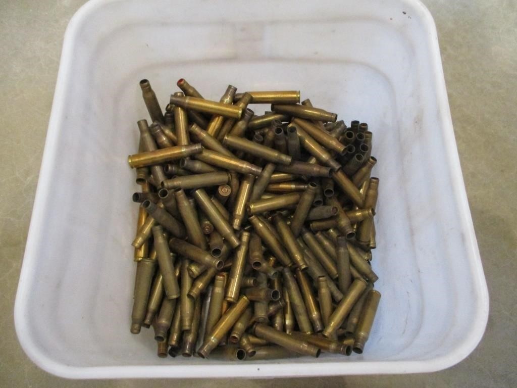 Bucket of Used Brass for Re-loading