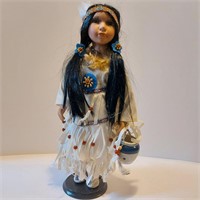 Cathay Collection Native Porcelain Doll- Clay Pot