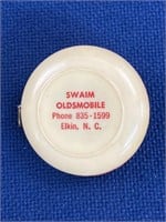 Vintage Swaim Oldsmobile Elkin NC tape measure