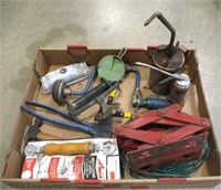 Jack, Oil Cans, Misc Tools & Hardware