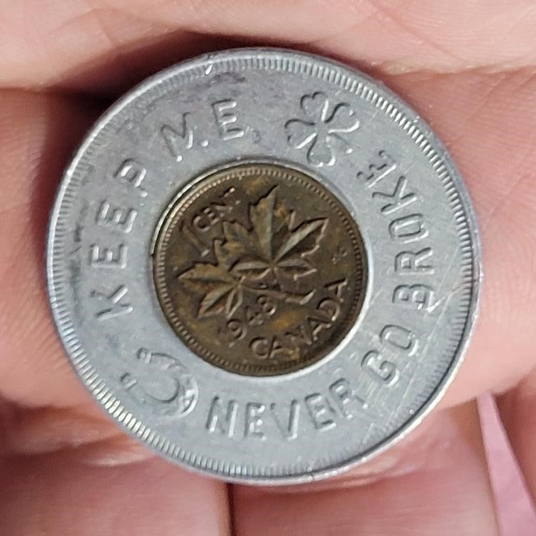 1948 CANADA PENNY-EATON'S STORE YOUNG CANADA