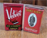Velvet & Prince Albert Tobacco Tins