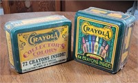 2 Sealed Crayola Crayons Tins