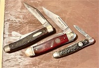 3 pocket knives --Imperial, NRA, Ulster