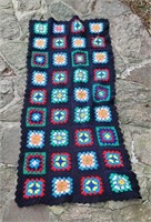 Crochet Afghan Black Background