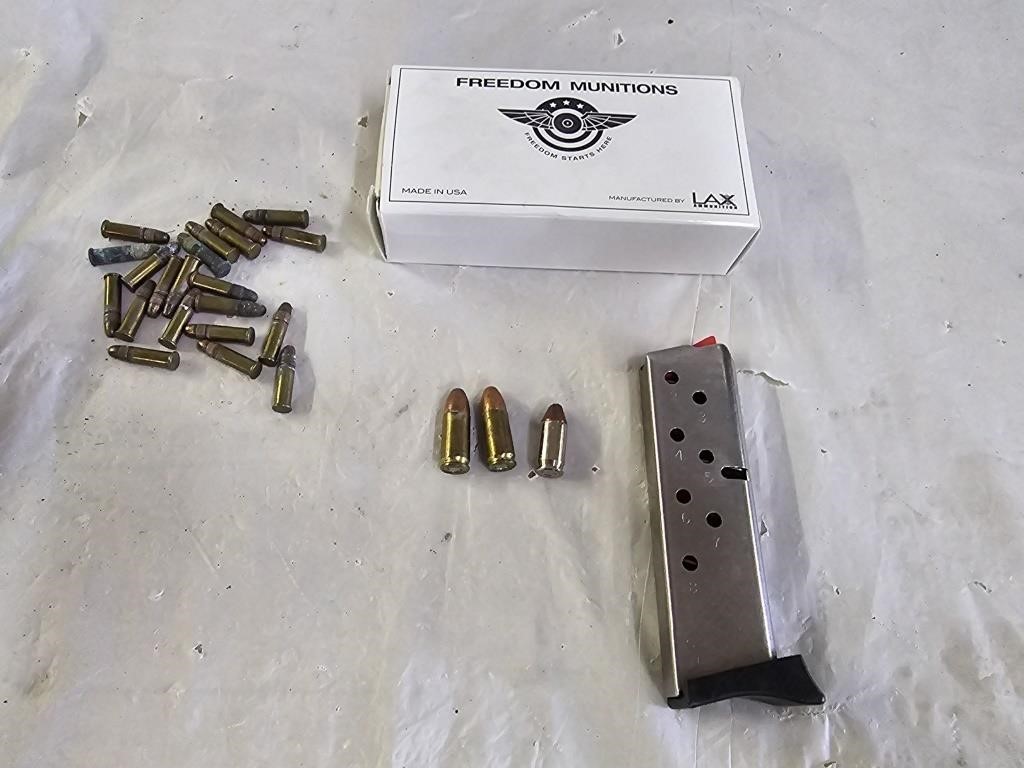.380 Pistol Clip, Assorted Ammo