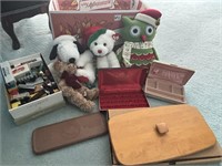 Stuffed Animals, Misc. Toys, 2 Jewelry Boxes