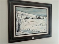 Framed Painting - Snow Scene
