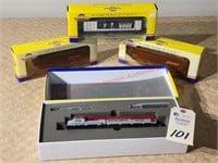 4 Genesis Premium Trains - 1 Engine & 3 Boxcars