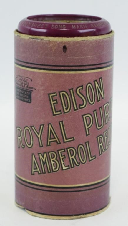 Edison Royal Purple Amberol Cylinder Record