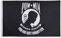 POW MIA BLACK 3x5FT FLAG YOU ARE NOT FORGOTTEN US