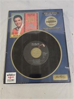Elvis Presley Framed Platinum 45 RPM Record