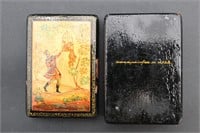 Vtg. USSR Hand-painted "Fairy Tale" Lacquer Box
