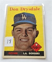 1958 Topps Don Drysdale 25