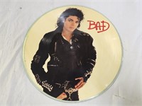 Vintage Michael Jackson "Bad" Vinyl Picture Disc