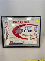 King Carter Irvington Framed Soft Shell Crab Box