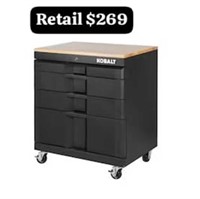 Kobalt Steel Freestanding Garage Cabinet in Black