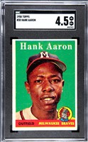 1958 Topps Hank Aaron 30 Grade 4.5