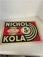 Nichol Kiola 5 Cent A-126 Tin Sign