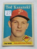 1958 Topps Ted Kazanski 36