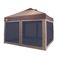 1 Z-SHADE 12 ft. x 10 ft. Brown/Tan Lawn and