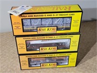 3 Rail King Cars in Orig boxes